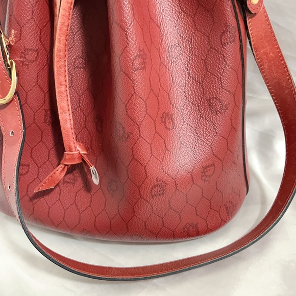 Dior Red Vintage Logo Bucket Bag - Picture 9 of 16